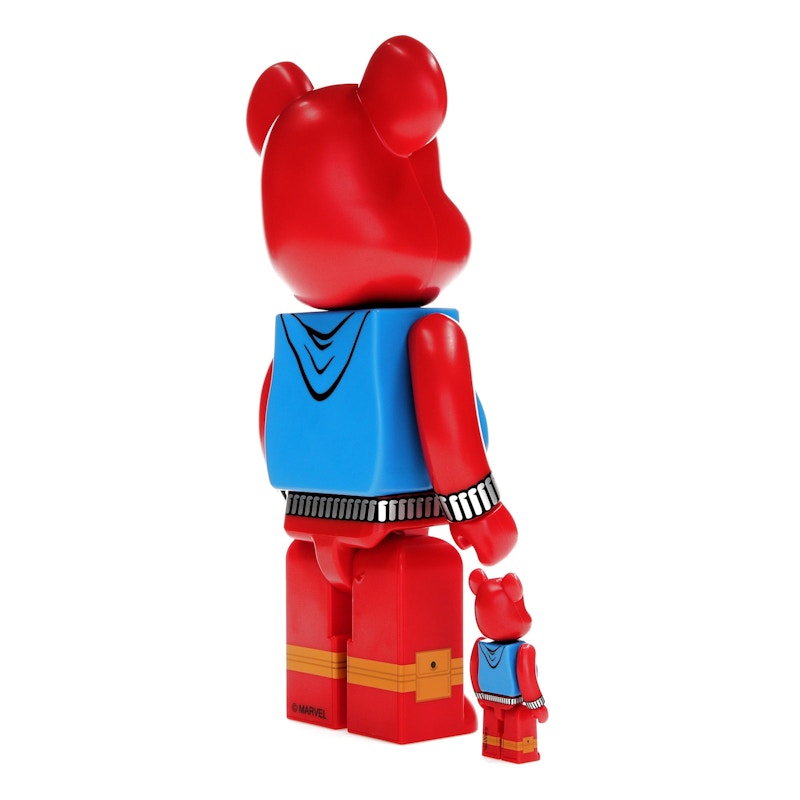 Bearbrick x Marvel Spider-Man Scarlet Spider 100% & 400% Set