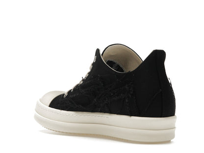 Rick Owens DRKSHDW Slashed Low Sneaks Black Milk