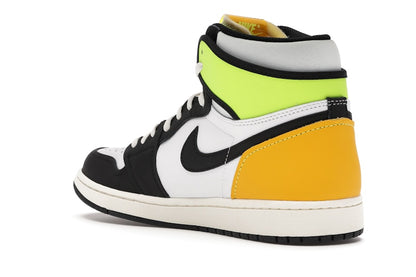 Jordan 1 Retro High White Black Volt University Gold