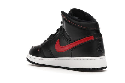 Jordan 1 Retro Mid Black Gym Red (GS)