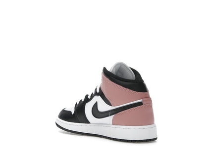 Jordan 1 Mid White Rust Pink Black (GS)