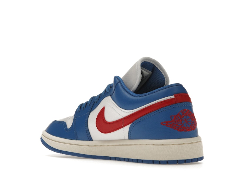 Jordan 1 Low Sport Blue Gym Red (Women's)