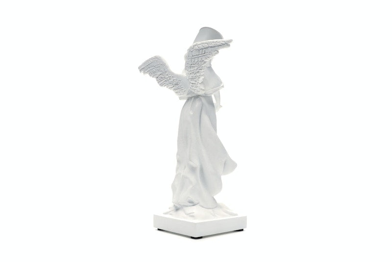 Banksy Bucket On Head Figure White