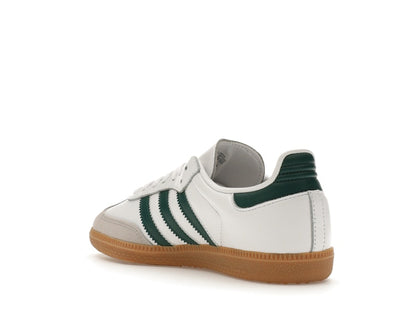 adidas Samba OG White Collegiate Green Gum (Kids)