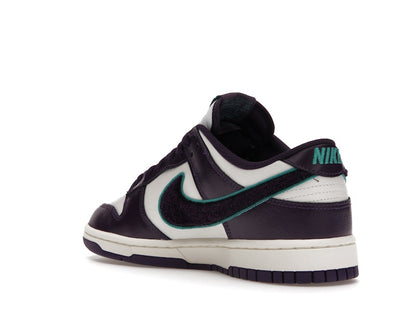 Nike Dunk Low Chenille Swoosh Sail Grand Purple