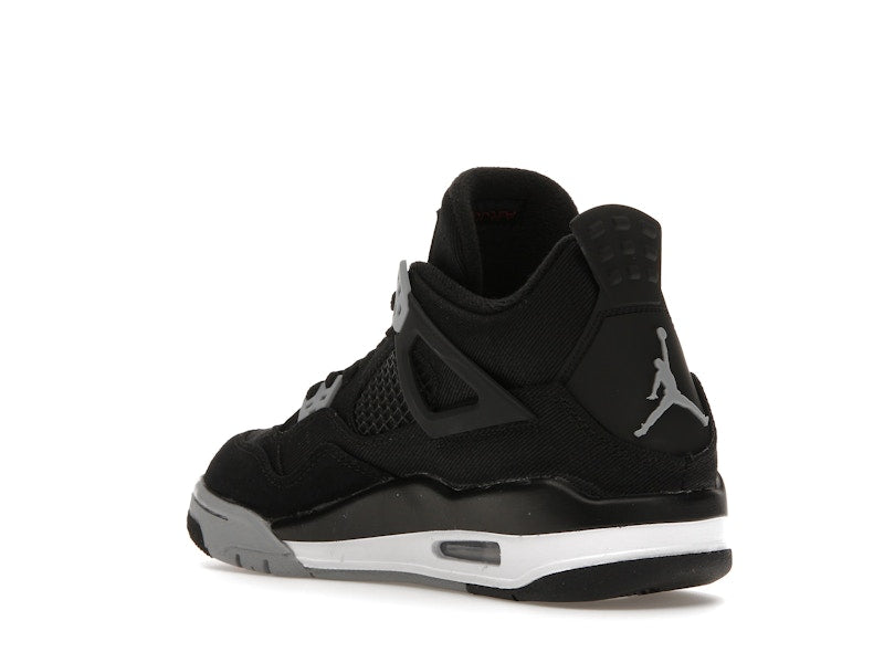 Jordan 4 Retro Black Canvas (GS)