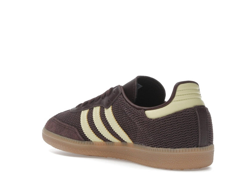 adidas Samba OG Shadow Brown Powder Yellow (Women's)