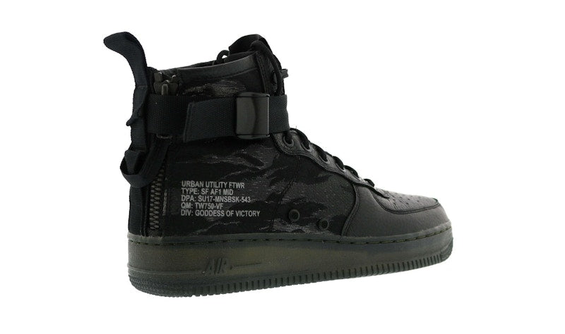 Nike SF Air Force 1 Mid Black Cargo Khaki