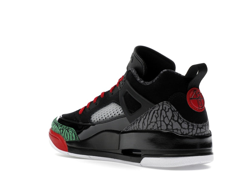 Jordan Spizike Low Black Classic Green White Varsity Red
