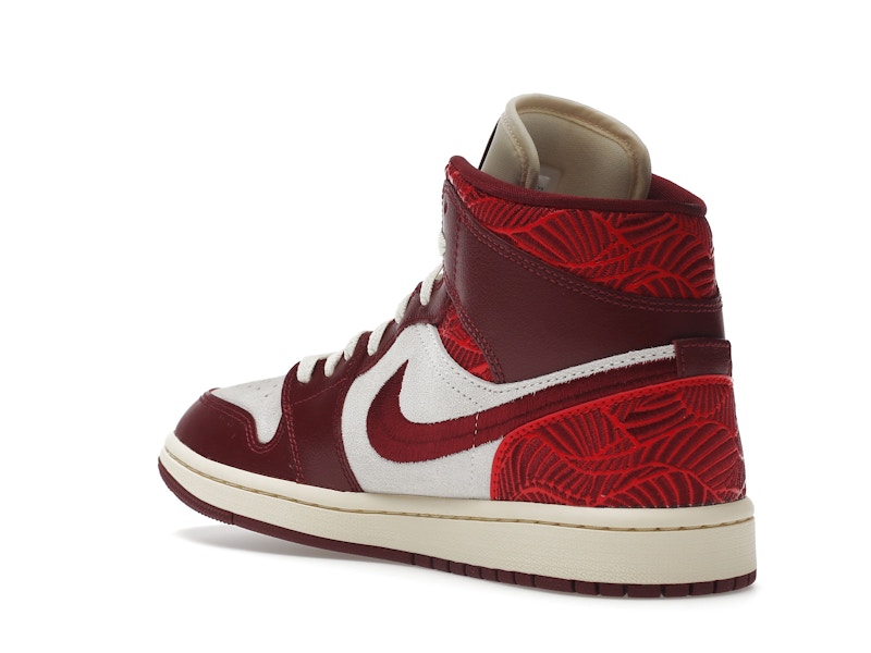 Jordan 1 Mid SE Tiki Leaf Team Red (Women's)