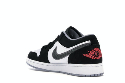 Jordan 1 Low Black White Wolf Grey Infrared 23
