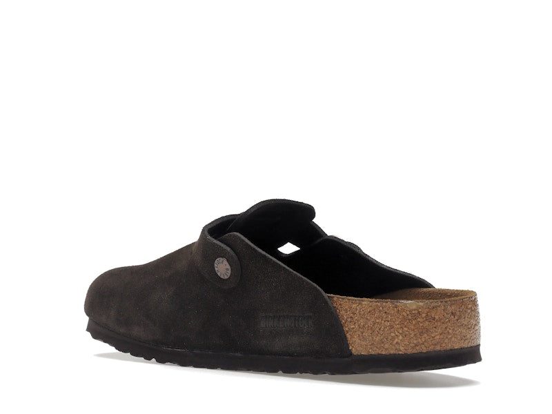 Birkenstock Boston Soft Footbed Suede  Mocha
