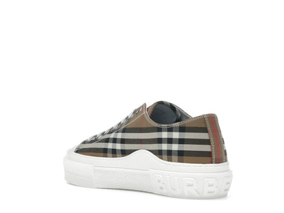 Burberry Low Top House Check Sneaker Taupe Brown (Women's)
