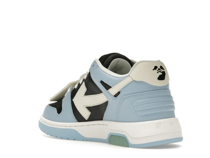 OFF-WHITE Out Of Office OOO Low Tops Light Blue Black