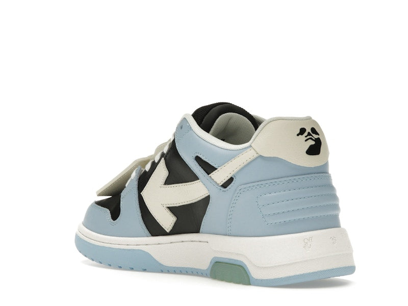 OFF-WHITE Out Of Office OOO Low Tops Light Blue Black