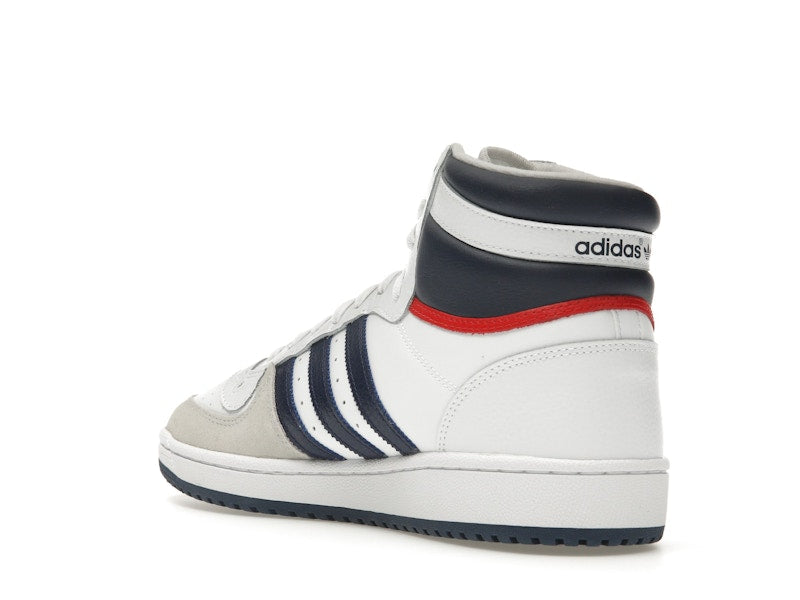adidas Top Ten Hi White Navy Red
