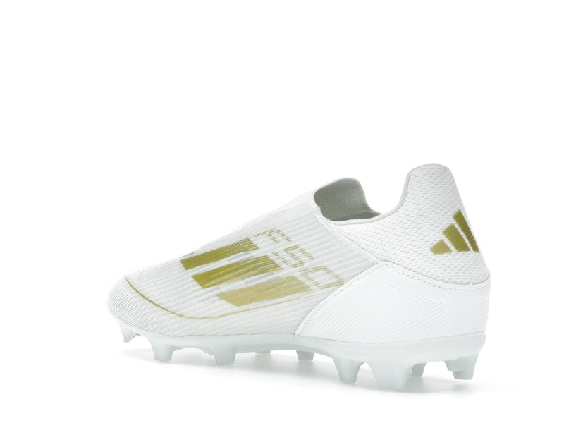 adidas F50 League Laceless Firm/Multi-Ground Cloud White Gold Metallic