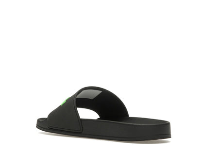 Balenciaga Pool Slide Black Fluo Green (Women's)