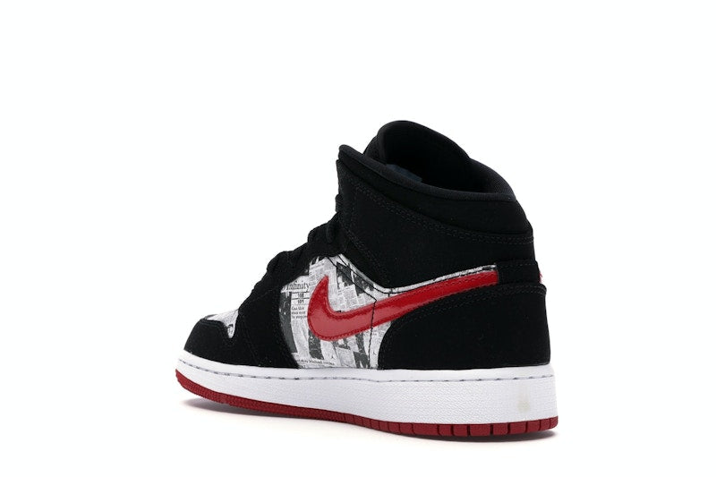 Jordan 1 Mid Newspaper Air Times (GS)