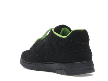 OFF-WHITE Out Of Office "OOO" Low Tops Black Green Wool
