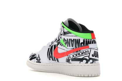 Jordan 1 Mid All Over Logos (GS)