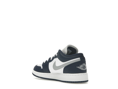 Jordan 1 Low Midnight Navy Wolf Grey (GS)