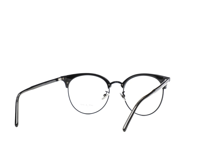 Saint Laurent Round-Frame Acetate Optical Frames Black Black Transparent (SL233F-30002729-001)