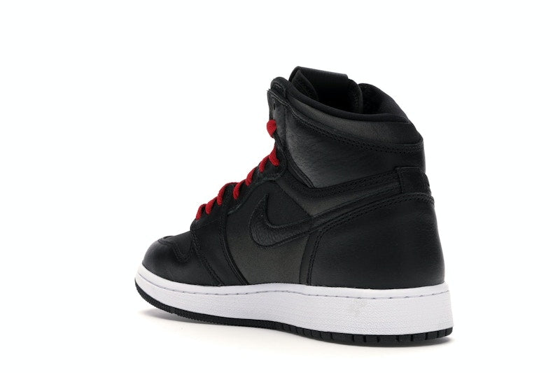 Jordan 1 Retro High Black Satin Gym Red Black (GS)