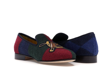 Ralph Lauren Formal Slipper Palace Engineered Equestrian Print