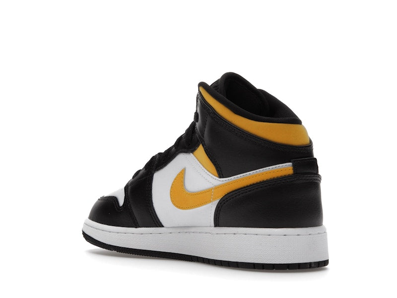 Jordan 1 Mid White Pollen Black (GS)