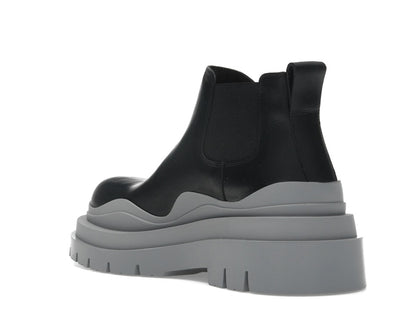 Bottega Veneta Tire Ankle Chelsea Boot Black Vapor