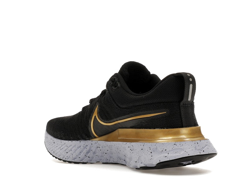 Nike React Infinity Run Flyknit 2 Black Metallic Gold (Women's)
