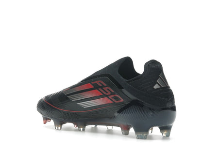 adidas F50 Elite Laceless FG Core Black Iron Metallic Lucid Red