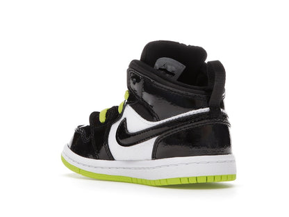 Jordan 1 Mid Black Cyber Mystic Green (TD)