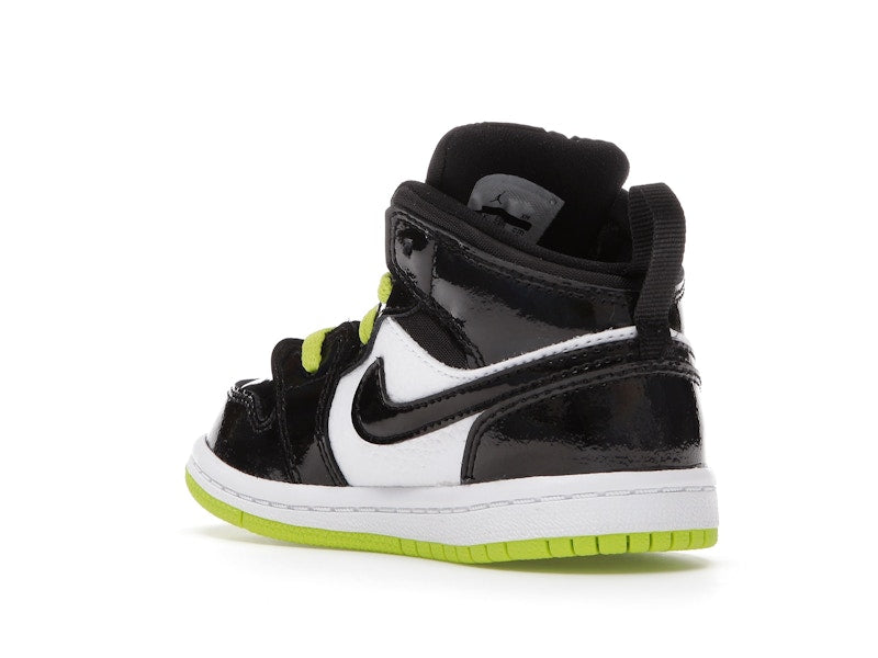 Jordan 1 Mid Black Cyber Mystic Green (TD)