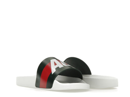 Palace x Gucci Logo Web Slide Sandal White