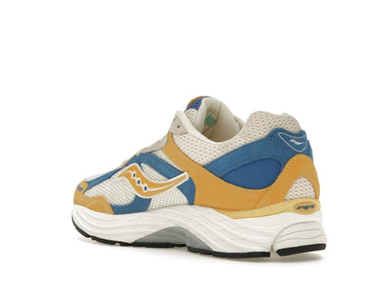 Saucony ProGrid Omni 9 Premium Cream Yellow Royal Blue