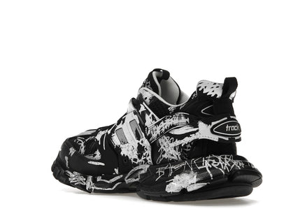 Balenciaga Track Graffiti Black White