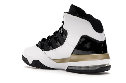 Jordan Max Aura White Metallic Gold Black