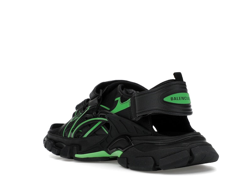 Balenciaga Track Sandal Black/Fluo Green