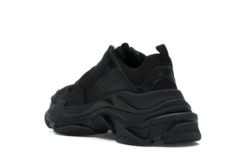 Balenciaga Triple S Triple Black (2018) Reissue Nondistressed (Women's)