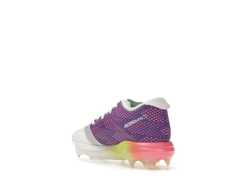 adidas Adizero Impact TPU Warp Speed Cloud White Lucid Blue Lucid Pink (GS)