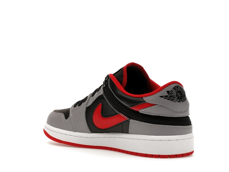 Jordan 1 Low Flyease Fire Red Cement Grey