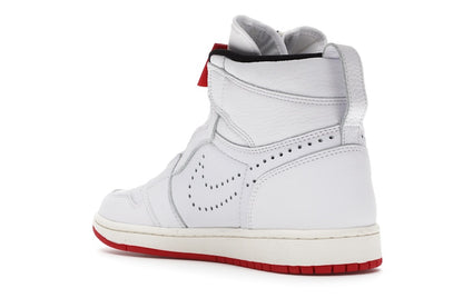 Jordan 1 Retro High Zip White University Red