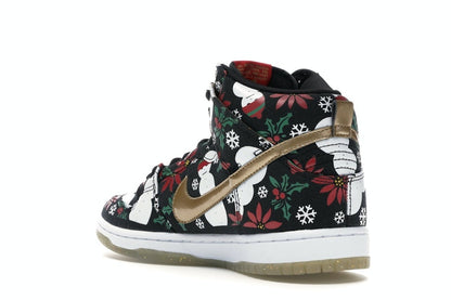 Nike SB Dunk High Concepts Ugly Christmas Sweater Black