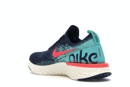 Nike Epic React Flyknit College Navy Hyper Jade