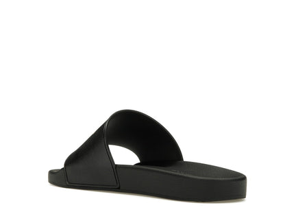 Burberry Check EKD Motif Slide Black