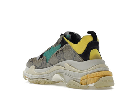 Gucci x Balenciaga The Hacker Project Triple S Beige Green Yellow
