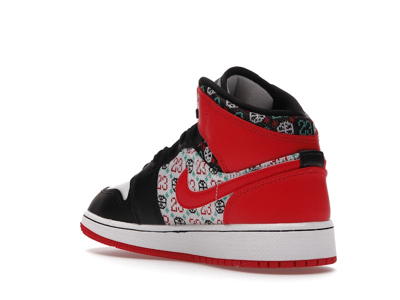 Jordan 1 Mid SE Ugly Christmas Sweater (GS)