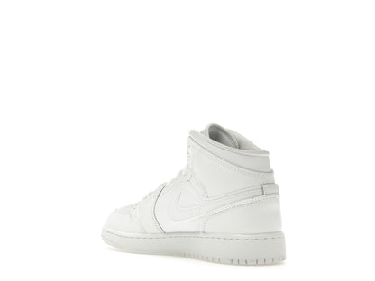 Jordan 1 Mid Triple White (2023) (GS)